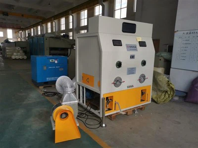 Faserfüllmaschine mit zwei Düsen